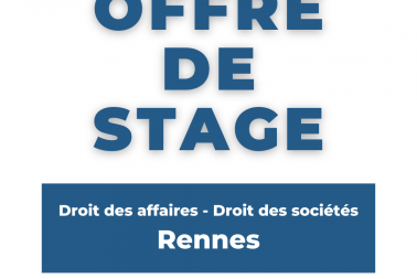 Image de l'article Le Cabinet LEXCAP propose un stage  à Rennes !